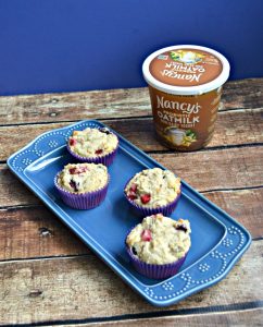 Vanilla Oatmilk makes for the most delicious Vegan Yogurt Berry Muffins!