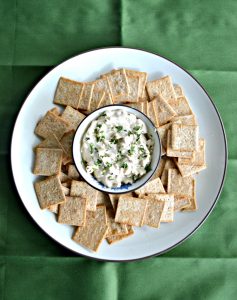 This easy 4 ingredient Sour Cream and Onion Cheddar Dip is a party pleaser!