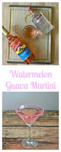 Everything you need to make a Watermelon Guava Martini
