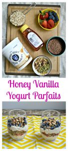 Honey Vanilla Yogurt Parfaits are a delicious choice for dessert or breakfast!