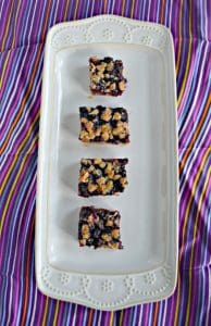 Blueberry Oatmeal Bars are the perfect combination of blueberries and crunchy sweet topping