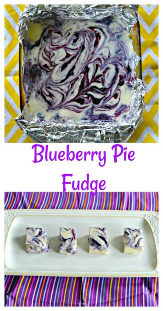 It's easy to make decadent Blueberry Pie Fudge!
