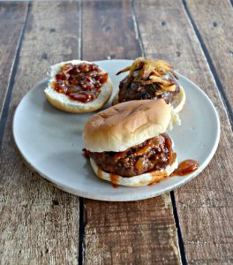 You won't be able to eat just one of these Burgers topped with my Bacon Bourbon Burger Sauce