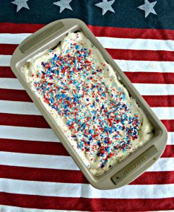 No Churn Patriotic Funfetti Ice Cream is great for summer celebrations