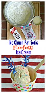 Grab a spoon and dig into No Churn Patriotic Funfetti Ice Cream