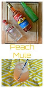 Everything you need to make a Peach Moscow Mule