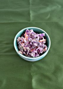 Red Cabbage Cole Slaw is perfect for a picnic!