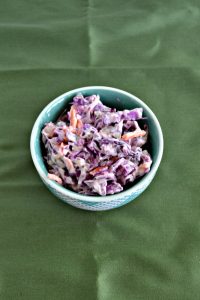 Red Cabbage Cole Slaw is a delicious summer side!