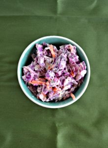 Grab a fork and dig into this Red Cabbage Cole Slaw