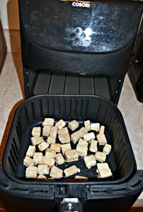 Tofu in the Air Fryer comes out crispy and delicious!