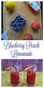 It doesn't get much better then homemade Blueberry Peach Lemonade