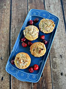 Fresh Cherry Muffins with Crumble Topping