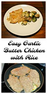 Kid friendly Easy Garlic Butter Chicken with Rice is perfect for school nights!