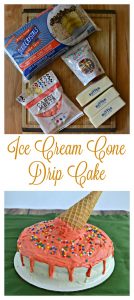 Whip up this super fun Ice Cream Cone Drip Cake for all your summer parties!