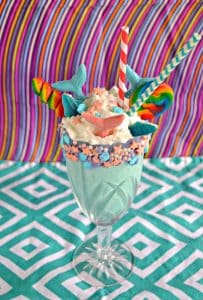 These magical Mermaid Milkshakes are perfect for summer.