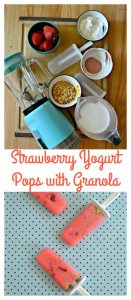 Everything you need to make Strawberry Yogurt Pops with Granola