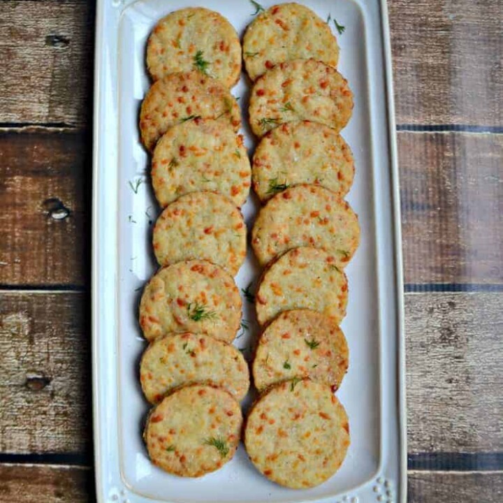 Cheddar Herb Crackers are the perfect after school snack
