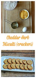 It's super easy to make Cheddar Herb Crackers!