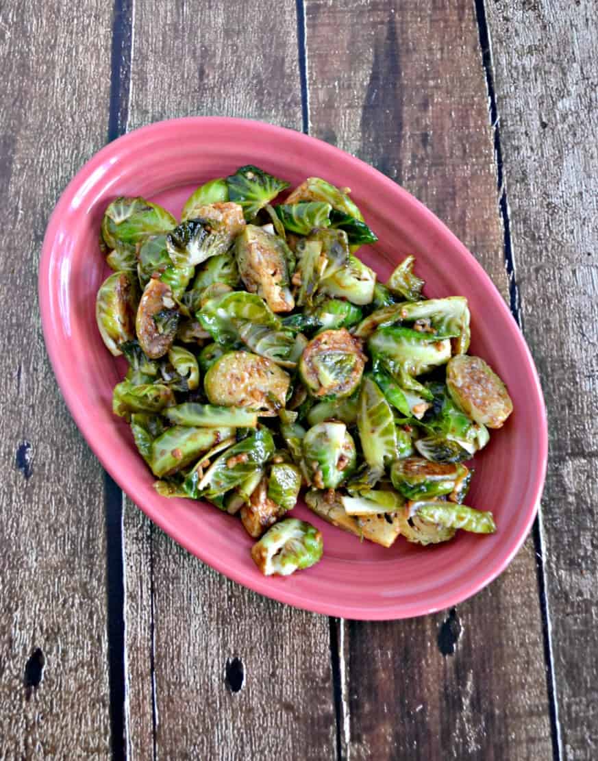 Balsamic Mustard Brussels Sprouts