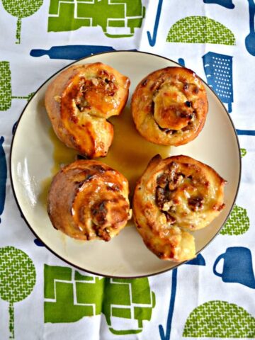 It's back to school time and these Orange Pecan Sticky Buns are made in the Airy Fryer in just 10 minutes!
