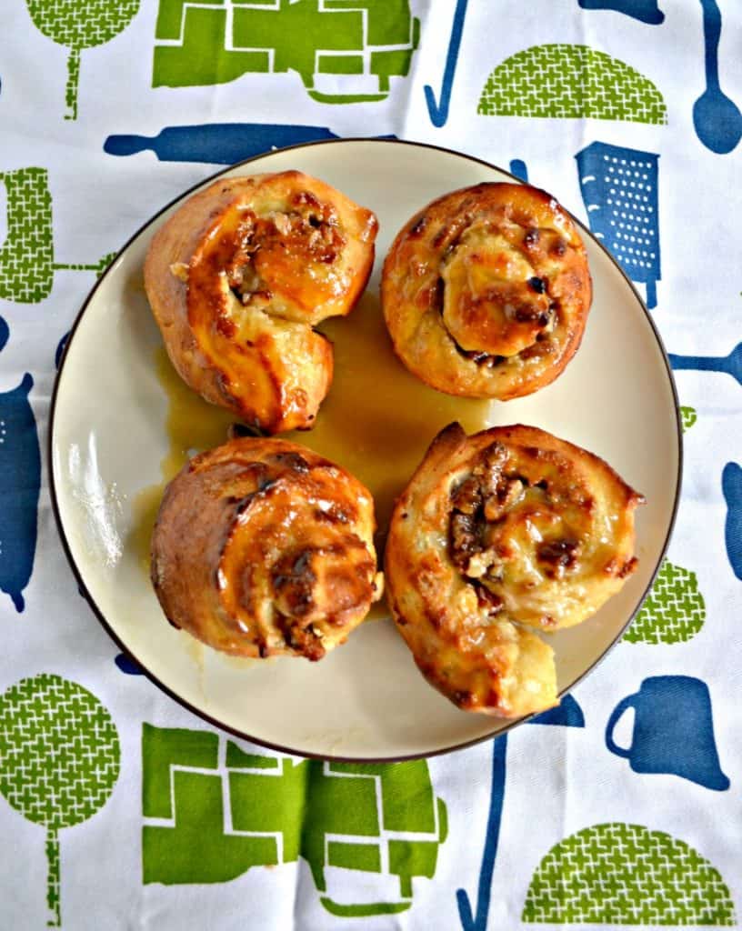 It's back to school time and these Orange Pecan Sticky Buns are made in the Airy Fryer in just 10 minutes!