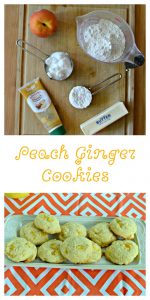 Peach Ginger Cookies are easy to make and taste delicious!