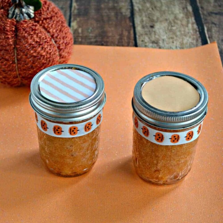 Pumpkin Spice Sugar Scrub is easy to make and smells amazing