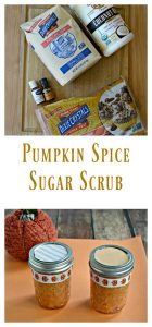 Pumpkin Spice Sugar Scrub is made with just 5 ingredients!