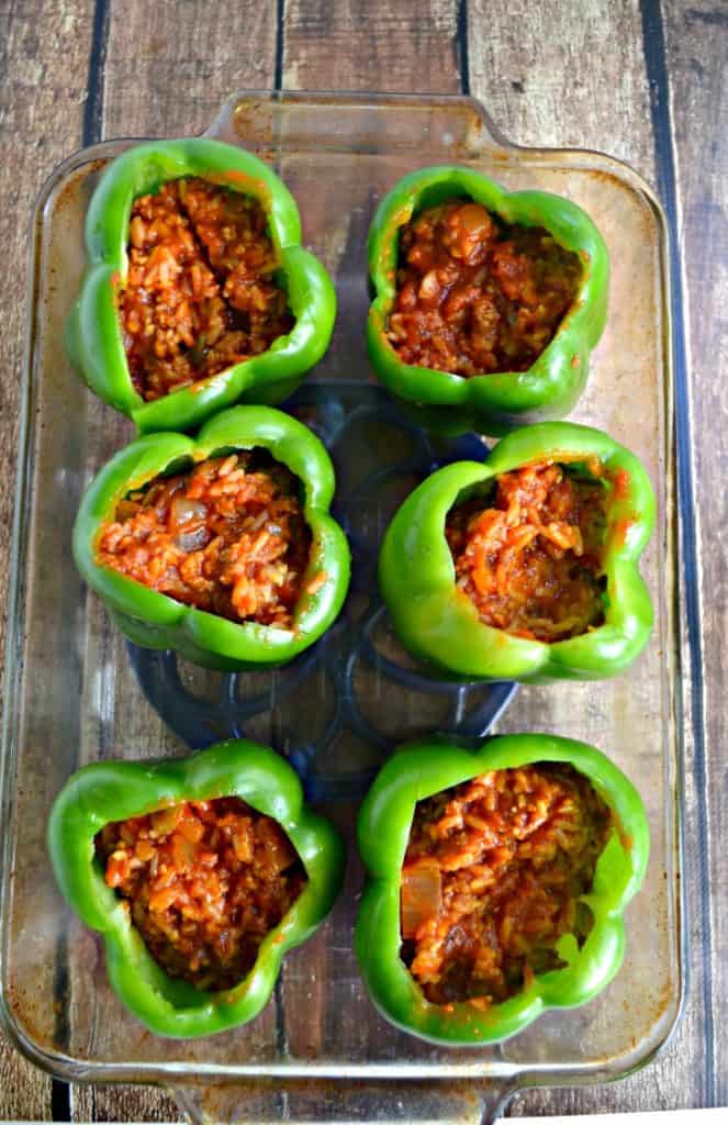 Love stuffed peppers? Try these spicy Chorizo Stuffed Peppers for dinner.