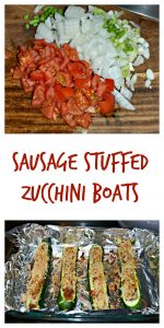 Stuff these zucchini boats full of sausage and vegetables