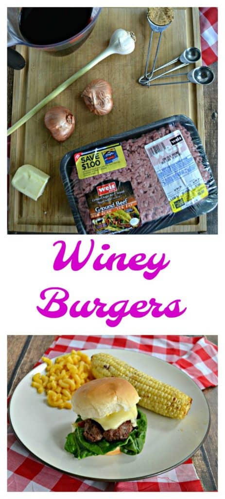 I can't get enough of these flavorful Winey Burgers with cheese
