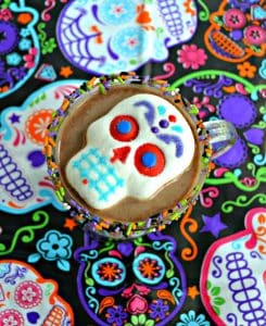 Cold after trick or treating? Sip on this Day of the Dead Mexican Hot Cocoa to warm up!