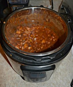 Instant Pot Steak and Beans makes a big portion so you can cook once and eat twice with this meal!