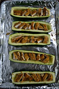 Sheet Pan Chicken Parmesan Stuffed Zucchini is ready in just 30 minutes