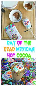 It only takes a few minutes to make this delicious spiced Day of the Dead Mexican hot Cocoa