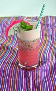 This Dragon Fruit Pomegranate Mojito is sweet and tart and pretty in pink!