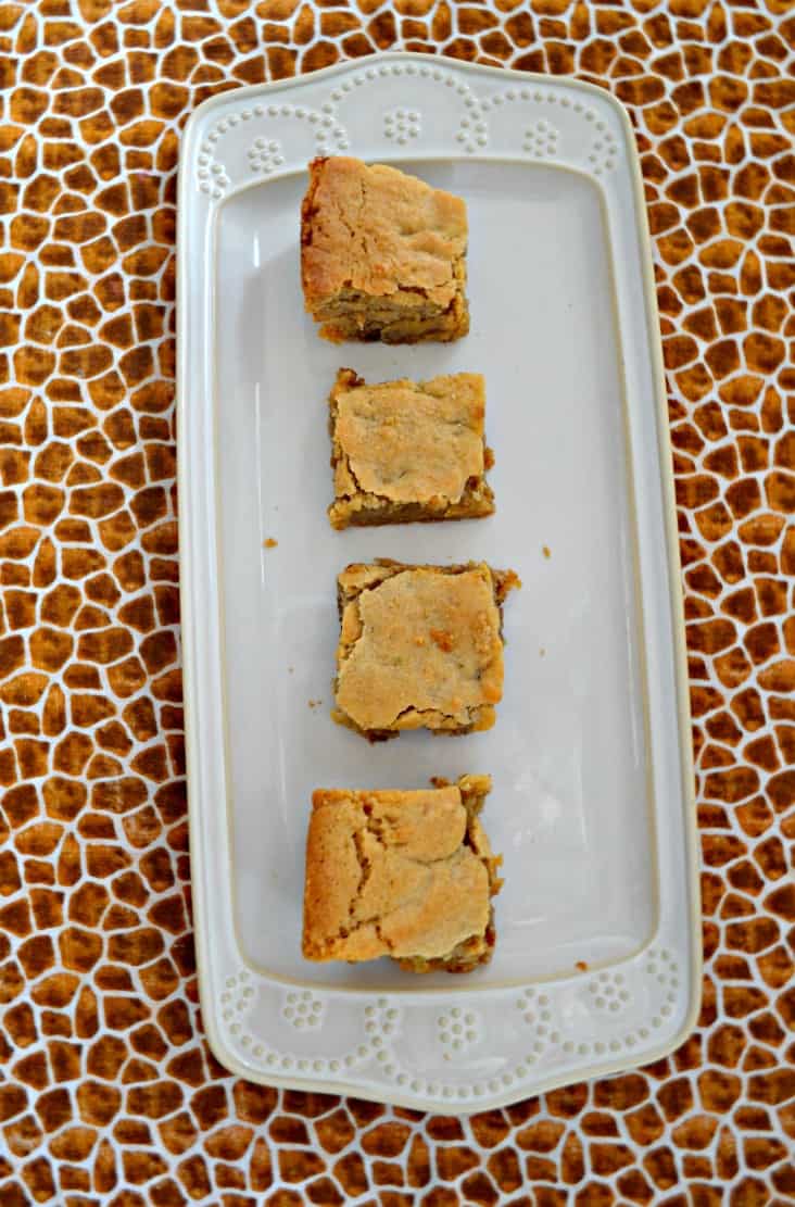 One bite of these Cinnamon Roll Blondies and you'll never want another cookie!