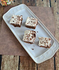 I love these rich Mocha Chocolate Brownies with Cafe Latte Frosting