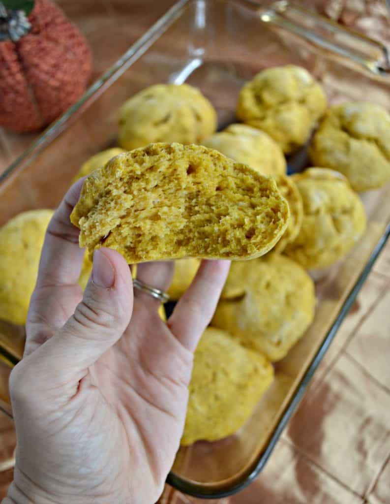 This holiday make Pumpkin Rolls instead of plain ones