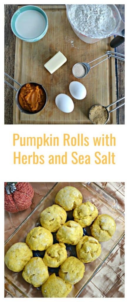 Pumpkin Rolls with Herbs and Sea Salt