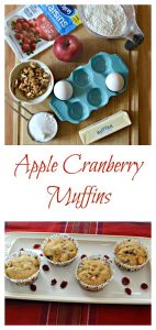 Everything you need to make Apple Cranberry Muffins
