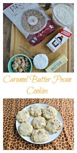 It's easy to make delicoius Caramel Butter Pecan Cookies
