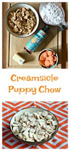 Everything you need to make Creamsicle Puppy Chow