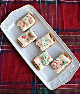 Gingerbread Bars with Cream Cheese Frosting and sprinkles