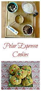 Everything you need to make Polar Expresso Cookies