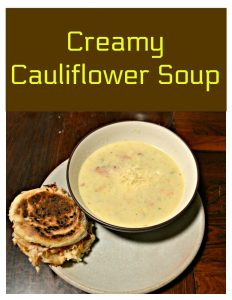 Grab a spoon and enjoy this Creamy Cauliflower Soup
