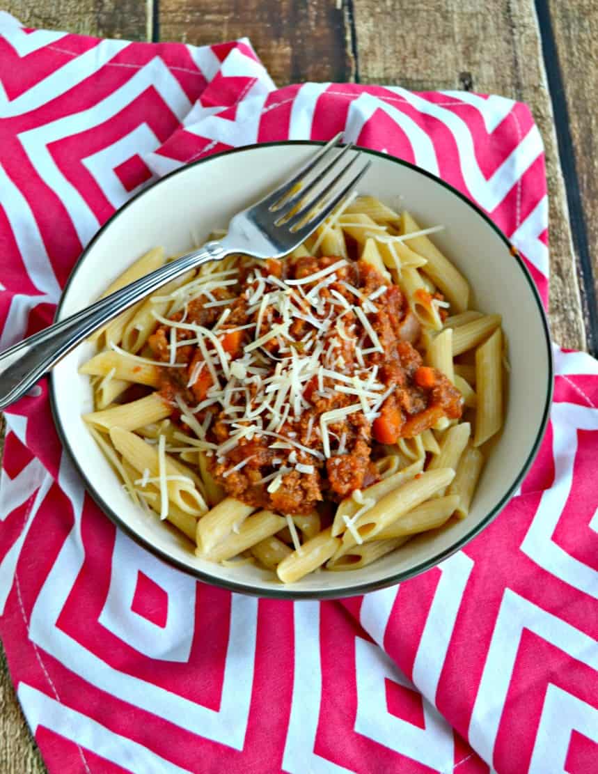 Slow Cooker Pasta Bolognese