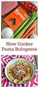 Everything you need to make Slow Cooker Pasta Bolognese