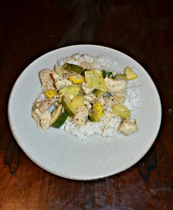 Healthy Skillet Lemon Parmesan Chicken with Zucchini and Squash