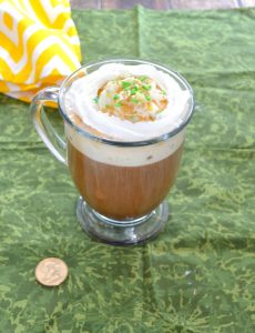Salted Caramel Irish Coffee topped with whipped cream